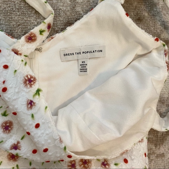 Wren Tie Shoulder High/Low Cocktail Dress - Picture 3 of 7